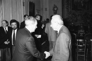 Incontro del Presidente della Repubblica Francesco Cossiga con il Comitato di Presidenza della Confederazione europea dei sindacati