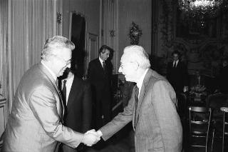 Incontro del Presidente della Repubblica Francesco Cossiga con il Comitato di Presidenza della Confederazione europea dei sindacati