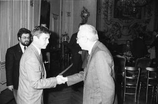 Incontro del Presidente della Repubblica Francesco Cossiga con il Comitato di Presidenza della Confederazione europea dei sindacati