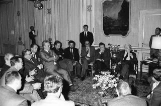 Incontro del Presidente della Repubblica Francesco Cossiga con il Comitato di Presidenza della Confederazione europea dei sindacati