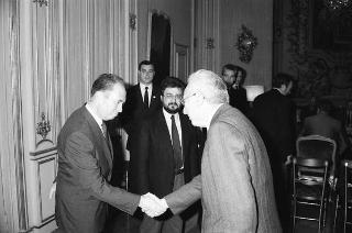 Incontro del Presidente della Repubblica Francesco Cossiga con il Comitato di Presidenza della Confederazione europea dei sindacati