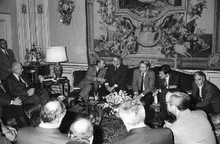 Incontro del Presidente della Repubblica Francesco Cossiga con il Comitato di Presidenza della Confederazione europea dei sindacati