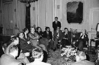 Incontro del Presidente della Repubblica Francesco Cossiga con il Comitato di Presidenza della Confederazione europea dei sindacati