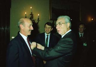 Il Presidente della Repubblica Francesco Cossiga riceve in udienza le Delegazioni del Consiglio Europeo in occasione della visita del Presidente della Repubblica Francese Francois Mitterand