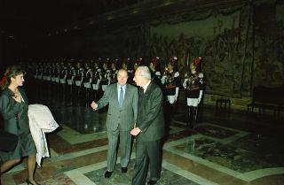 Il Presidente della Repubblica Francesco Cossiga riceve in udienza le Delegazioni del Consiglio Europeo in occasione della visita del Presidente della Repubblica Francese Francois Mitterand