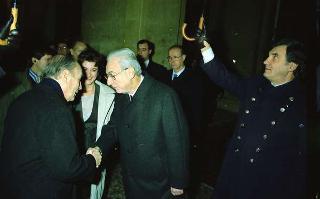Il Presidente della Repubblica Francesco Cossiga riceve in udienza le Delegazioni del Consiglio Europeo in occasione della visita del Presidente della Repubblica Francese Francois Mitterand