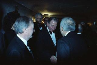 Il Presidente della Repubblica Francesco Cossiga riceve in udienza le Delegazioni del Consiglio Europeo in occasione della visita del Presidente della Repubblica Francese Francois Mitterand