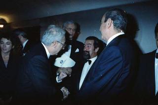 Il Presidente della Repubblica Francesco Cossiga riceve in udienza le Delegazioni del Consiglio Europeo in occasione della visita del Presidente della Repubblica Francese Francois Mitterand
