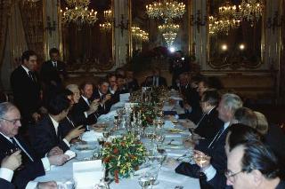 Il Presidente della Repubblica Francesco Cossiga riceve in udienza le Delegazioni del Consiglio Europeo in occasione della visita del Presidente della Repubblica Francese Francois Mitterand