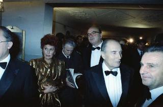 Il Presidente della Repubblica Francesco Cossiga riceve in udienza le Delegazioni del Consiglio Europeo in occasione della visita del Presidente della Repubblica Francese Francois Mitterand
