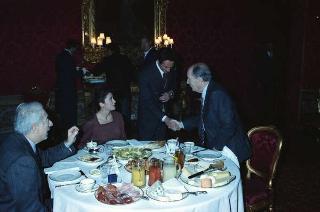 Il Presidente della Repubblica Francesco Cossiga riceve in udienza le Delegazioni del Consiglio Europeo in occasione della visita del Presidente della Repubblica Francese Francois Mitterand