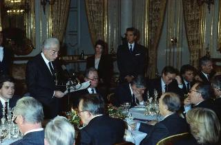 Il Presidente della Repubblica Francesco Cossiga riceve in udienza le Delegazioni del Consiglio Europeo in occasione della visita del Presidente della Repubblica Francese Francois Mitterand