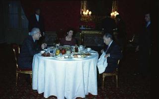 Il Presidente della Repubblica Francesco Cossiga riceve in udienza le Delegazioni del Consiglio Europeo in occasione della visita del Presidente della Repubblica Francese Francois Mitterand