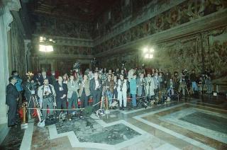 Il Presidente della Repubblica Francesco Cossiga riceve in udienza le Delegazioni del Consiglio Europeo in occasione della visita del Presidente della Repubblica Francese Francois Mitterand