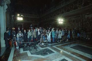 Il Presidente della Repubblica Francesco Cossiga riceve in udienza le Delegazioni del Consiglio Europeo in occasione della visita del Presidente della Repubblica Francese Francois Mitterand