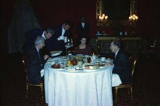 Il Presidente della Repubblica Francesco Cossiga riceve in udienza le Delegazioni del Consiglio Europeo in occasione della visita del Presidente della Repubblica Francese Francois Mitterand