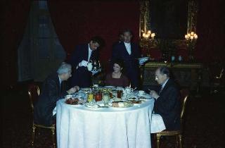 Il Presidente della Repubblica Francesco Cossiga riceve in udienza le Delegazioni del Consiglio Europeo in occasione della visita del Presidente della Repubblica Francese Francois Mitterand