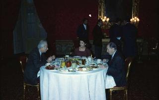 Il Presidente della Repubblica Francesco Cossiga riceve in udienza le Delegazioni del Consiglio Europeo in occasione della visita del Presidente della Repubblica Francese Francois Mitterand