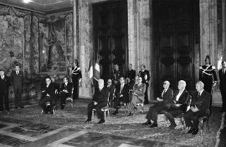 Presentazione degli auguri da parte del Corpo Diplomatico al Presidente della Repubblica Francesco Cossiga