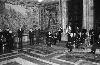 Presentazione degli auguri da parte del Corpo Diplomatico al Presidente della Repubblica Francesco Cossiga