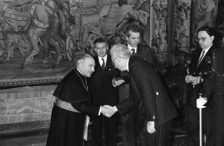 Presentazione degli auguri da parte del Corpo Diplomatico al Presidente della Repubblica Francesco Cossiga