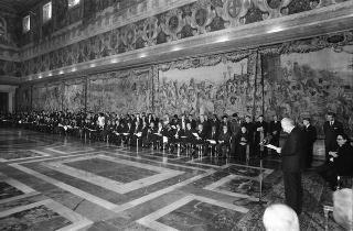 Presentazione degli auguri da parte del Corpo Diplomatico al Presidente della Repubblica Francesco Cossiga