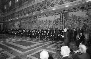 Presentazione degli auguri da parte del Corpo Diplomatico al Presidente della Repubblica Francesco Cossiga