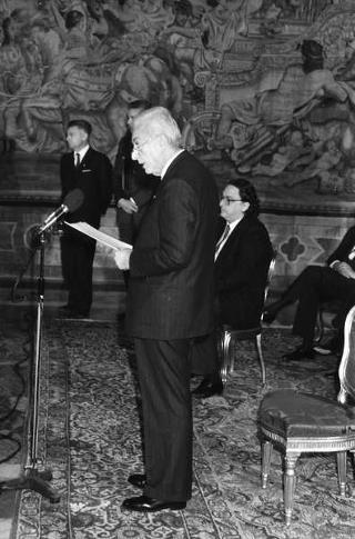 Presentazione degli auguri da parte del Corpo Diplomatico al Presidente della Repubblica Francesco Cossiga