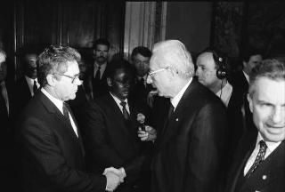Presentazione degli auguri da parte del Corpo Diplomatico al Presidente della Repubblica Francesco Cossiga
