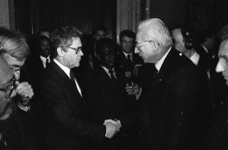 Presentazione degli auguri da parte del Corpo Diplomatico al Presidente della Repubblica Francesco Cossiga