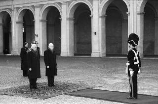 Colloquio e successiva colazione in onore del Presidente della Repubblica Algerina Democratica e Popolare Chadli Bendjedid
