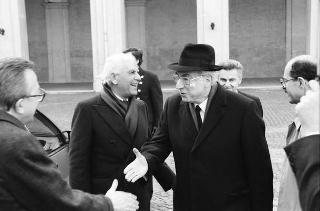 Colloquio e successiva colazione in onore del Presidente della Repubblica Algerina Democratica e Popolare Chadli Bendjedid