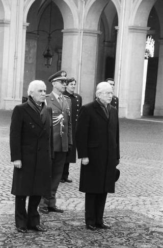 Colloquio e successiva colazione in onore del Presidente della Repubblica Algerina Democratica e Popolare Chadli Bendjedid