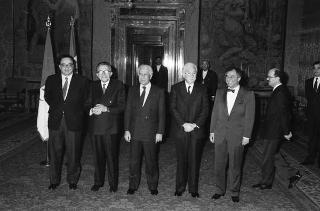 Colloquio e successiva colazione in onore del Presidente della Repubblica Algerina Democratica e Popolare Chadli Bendjedid