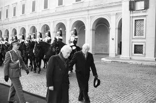 Colloquio e successiva colazione in onore del Presidente della Repubblica Algerina Democratica e Popolare Chadli Bendjedid