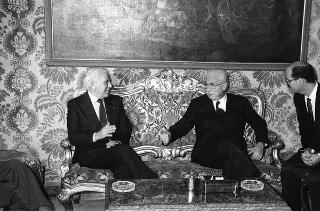 Colloquio e successiva colazione in onore del Presidente della Repubblica Algerina Democratica e Popolare Chadli Bendjedid