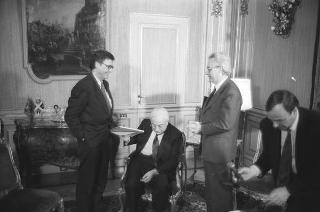 Intervista a Giancarlo Santalmassi ed Enzo Marzo, di RAI TRE, per il programma "Nuovi argomenti televisivi"