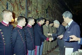 Pranzo offerto dal Presidente della Repubblica Francesco Cossiga per le Accademie Militari e gli Istituti di formazione e perfezionamento per i Quadri direttivi e dirigenziali delle Forze Armate e dei Corpi di Polizia