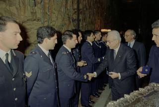 Pranzo offerto dal Presidente della Repubblica Francesco Cossiga per le Accademie Militari e gli Istituti di formazione e perfezionamento per i Quadri direttivi e dirigenziali delle Forze Armate e dei Corpi di Polizia