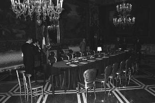 Incontro del Presidente della Repubblica Francesco Cossiga con Tarcisio Gitti, presidente del Comitato parlamentare per i servizi di informazione e sicurezza e per il segreto di Stato, con i componenti del Comitato