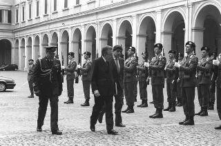 Crisi del VI Governo Andreotti. Il Presidente della Repubblica Francesco Cossiga riceve i rappresentanti dei partiti per le consultazioni