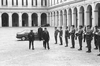Crisi del VI Governo Andreotti. Il Presidente della Repubblica Francesco Cossiga riceve i rappresentanti dei partiti per le consultazioni