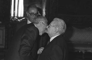 Crisi del VI Governo Andreotti. Il Presidente della Repubblica Francesco Cossiga riceve i rappresentanti dei partiti per le consultazioni