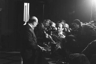 Crisi del VI Governo Andreotti. Il Presidente della Repubblica Francesco Cossiga riceve i rappresentanti dei partiti per le consultazioni