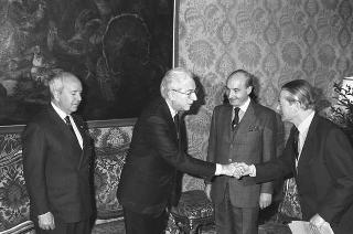 Crisi del VI Governo Andreotti. Il Presidente della Repubblica Francesco Cossiga riceve i rappresentanti dei partiti per le consultazioni