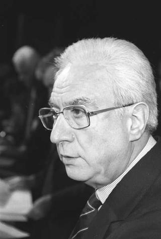 Crisi del VI Governo Andreotti. Il Presidente della Repubblica Francesco Cossiga riceve i rappresentanti dei partiti per le consultazioni