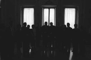 Il ministro per i beni culturali e ambientali Ferdinando Facchiano in visita di omaggio dal Presidente della Repubblica per consegnare il ritratto di Carlo III di Borbone, opera del pittore Francesco Liani