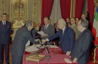 Giuramento del VII Governo Andreotti
