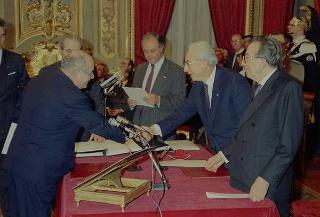 Giuramento del VII Governo Andreotti