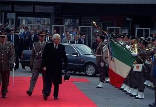 Intervento del Presidente della Repubblica Francesco Cossiga a Genova per l'inaugurazione della mostra "Eurameriflora '91"